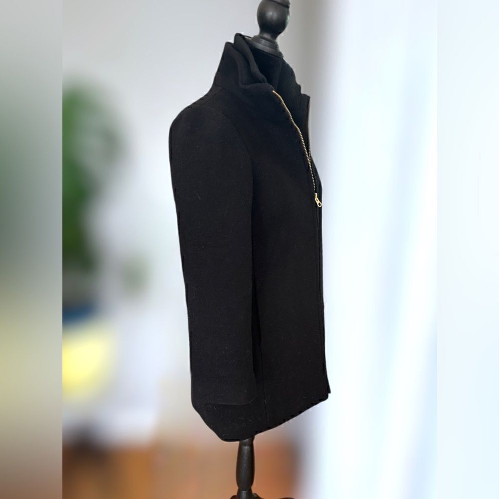 J. Crew Villa Coat Parka in Italian stadium-cloth wool Gold Full Zipper Size 0P - Picture 16 of 16